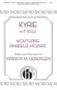 Kyrie in F KV 33 SAB choral sheet music cover